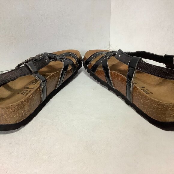 Birkenstock Betula Rhinestone Strappy Studded Sandals EU Size 41 Narrow Black - Picture 10 of 12